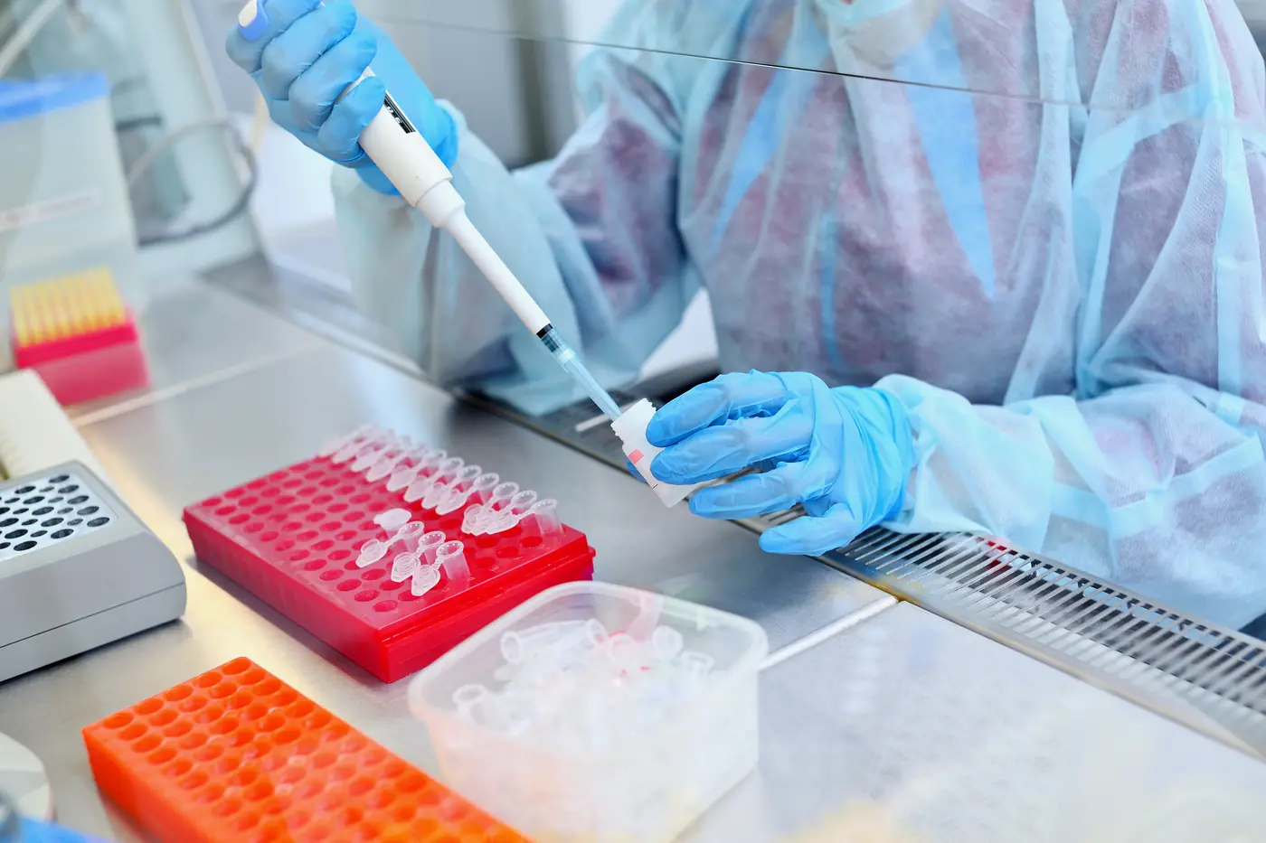 Laboratory processing samples for genetic analysis