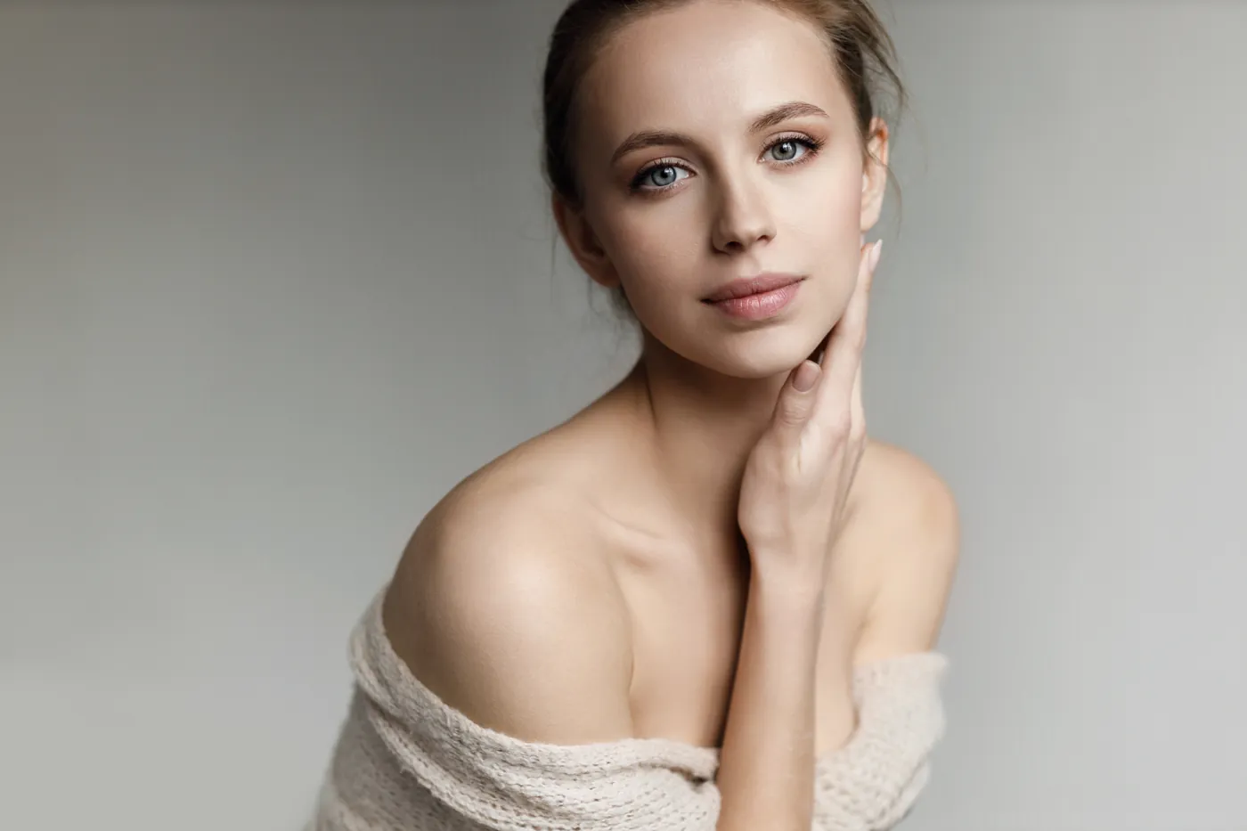 Portrait of a woman with radiant skin